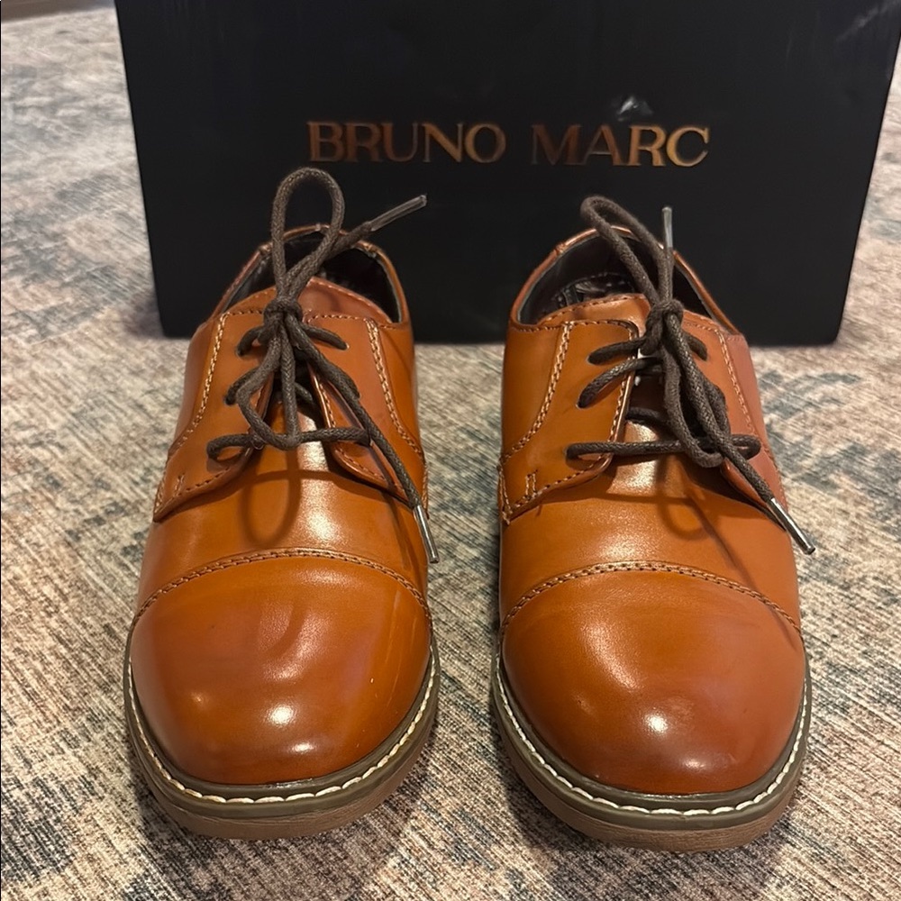 Bruno Marc Kids' Brown Dress Shoes